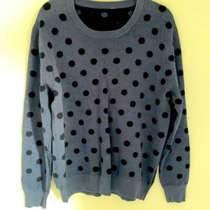Burberry polka dot navy sweater